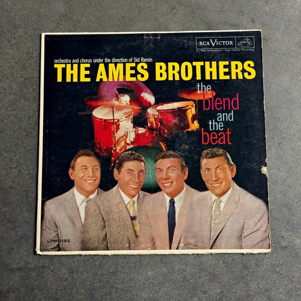 The Ames Brothers The Blend and the Beat Vinyl LP RCA Victor LPM-2182 1960 Pop